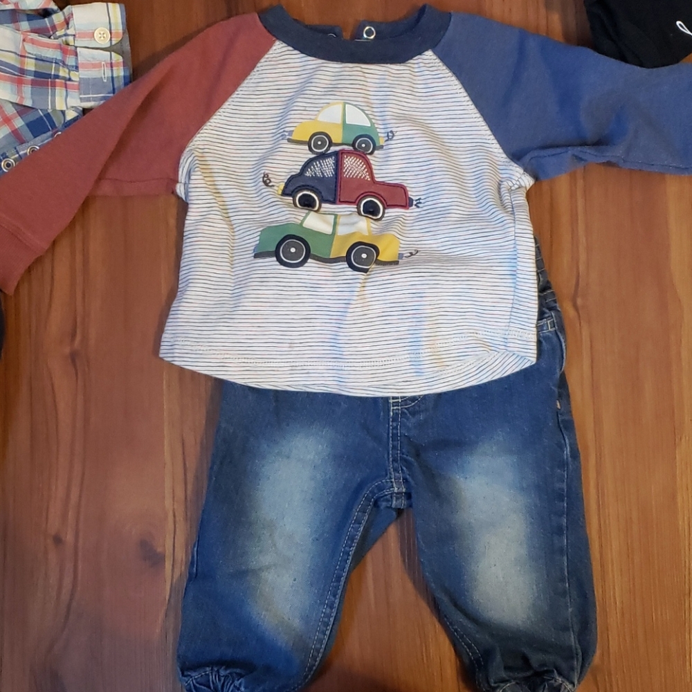 Sweatshirt and jeans
